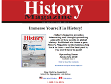 Tablet Screenshot of history-magazine.com